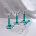 Set 8 Wine Glasses, Green, Blue, Plus Set 4 Small 