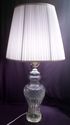 Cut Crystal Table Lamp, Working, 31" Height, Large