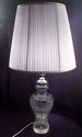 Cut Crystal Table Lamp, Working, 31" Height, Large