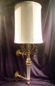 Large Wall Lamp, Shade, 31" Height, Lustres, Brass