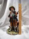 RARE Capodimonte Porcelain Figurine "Hunter and Do