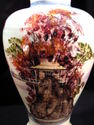 Exquisite Hand-Painted Under-Glaze Art Pottery Vas