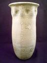 Rustic Hand-Thrown Clay Vase, Thumbprints, Poss. N