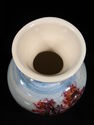 Exquisite Hand-Painted Under-Glaze Art Pottery Vas