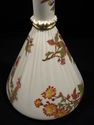 Antique Royal Worcester Vase, Gathered-Fabric Neck