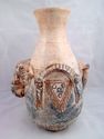 Elephant Themed Pottery Vase, Head and Tail Applie