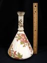 Antique Royal Worcester Vase, Gathered-Fabric Neck