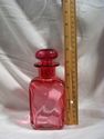 Pair of Antique Rubina Scent Bottles, Stoppered, S