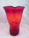 Large Exceptional Amberina Blenko Crackle Glass Pi