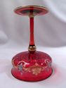 Antique Bohemian 4 Piece Set of Cranberry Champagn