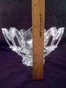 Rare Geometric Footed Crystal Centerpiece Bowl, Lo