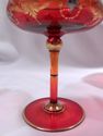 Antique Bohemian 4 Piece Set of Cranberry Champagn