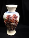 Exquisite Hand-Painted Under-Glaze Art Pottery Vas