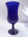 Collection of 8 Mexican Glass Goblets, 5 Cobalt, 3