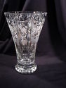 Beautiful Cut Crystal Vase, Very Heavy, Hobstars, 