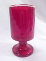 Collection 10 Ruby Red Footed Glasses, 7 Cordial o