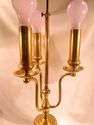 Vintage Brass 3-Bulb Lamp, Tall, Over 7 Lbs, Worki