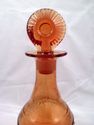 Pairpoint Amber Diamond Quilted Sunburst Decanter 