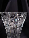 Beautiful Cut Crystal Vase, Very Heavy, Hobstars, 