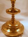 Vintage Brass 3-Bulb Lamp, Tall, Over 7 Lbs, Worki