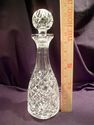 Crystal Decanter with Ball Stopper, Diamond Patter