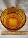 Pair of Amber Fostoria Coin Pattern Bowls, Oval, R