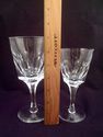 Cut Crystal Lot of 1 Goblet and 3 Wine Glasses, Ex