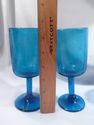 Collection of 13 Footed Goblets, Blue, Green, Mexi