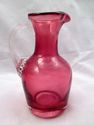 Collection of 3 Hand-Made Cranberry Glass Items, 2