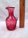 Collection of 3 Hand-Made Cranberry Glass Items, 2