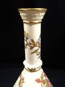 Antique Royal Worcester Vase, Gathered-Fabric Neck