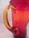 Large Exceptional Amberina Blenko Crackle Glass Pi