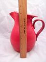 Rare Cantagalli Italian Pitcher, Deep Red, Made fo