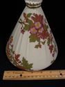 Antique Royal Worcester Vase, Gathered-Fabric Neck