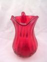 Exceptional Ruby Red Pitcher, Hand-Made Glass, Ocu