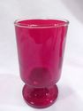 Collection 10 Ruby Red Footed Glasses, 7 Cordial o