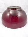 Exceptional Large French Ruby Red Glass Bowl, 10" 