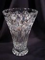 Beautiful Cut Crystal Vase, Very Heavy, Hobstars, 