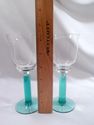 Set 8 Wine Glasses, Green, Blue, Plus Set 4 Small 