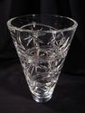 Very Large, Heavy Cut Crystal Vase, 8 Lbs, 11" Hei