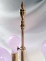 Vintage Brass 3-Bulb Lamp, Tall, Over 7 Lbs, Worki