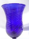 Set of 7 Large Cobalt Blue Goblets, Studio Glass, 