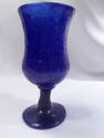 Collection of 8 Mexican Glass Goblets, 5 Cobalt, 3