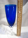 Set of Eight Colored Art Glass Champagne Flutes