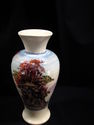 Exquisite Hand-Painted Under-Glaze Art Pottery Vas