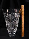 Very Large, Heavy Cut Crystal Vase, 8 Lbs, 11" Hei