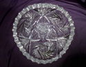 Rare American Brilliant Period Cut Crystal Footed 