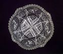 Vintage Molded Glass Bowl, Hobstar Pattern, Over 4