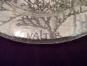 Rare Signed Edwin Walter Studio Fern Motif Art Gla