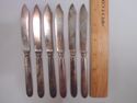 Eight Vintage Silver-Plate Butter Spreader Knives,